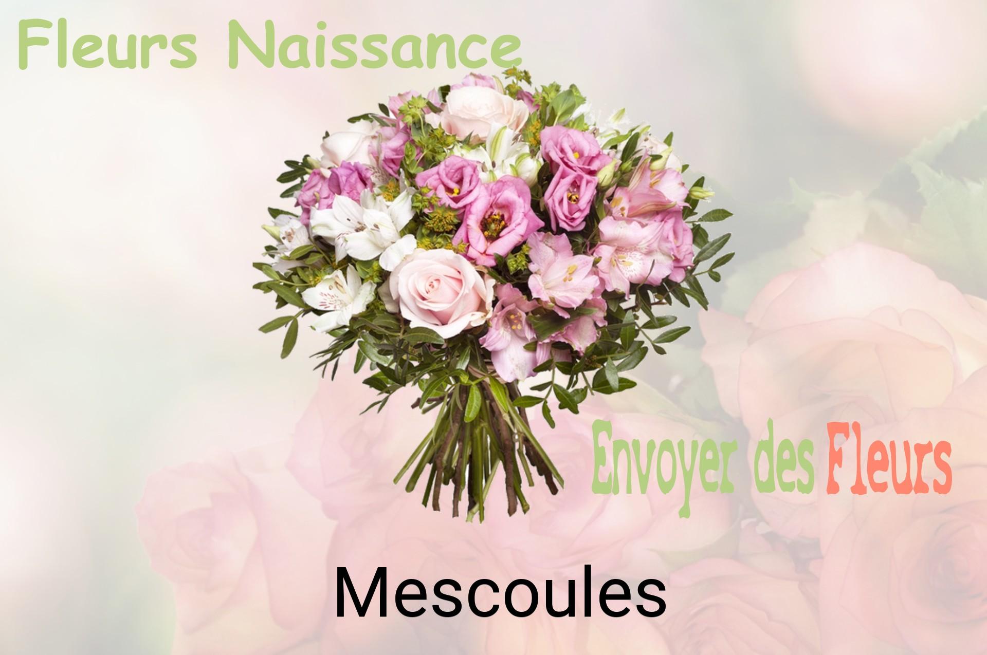 Bouquet de fleurs de naissance livré à Mescoules